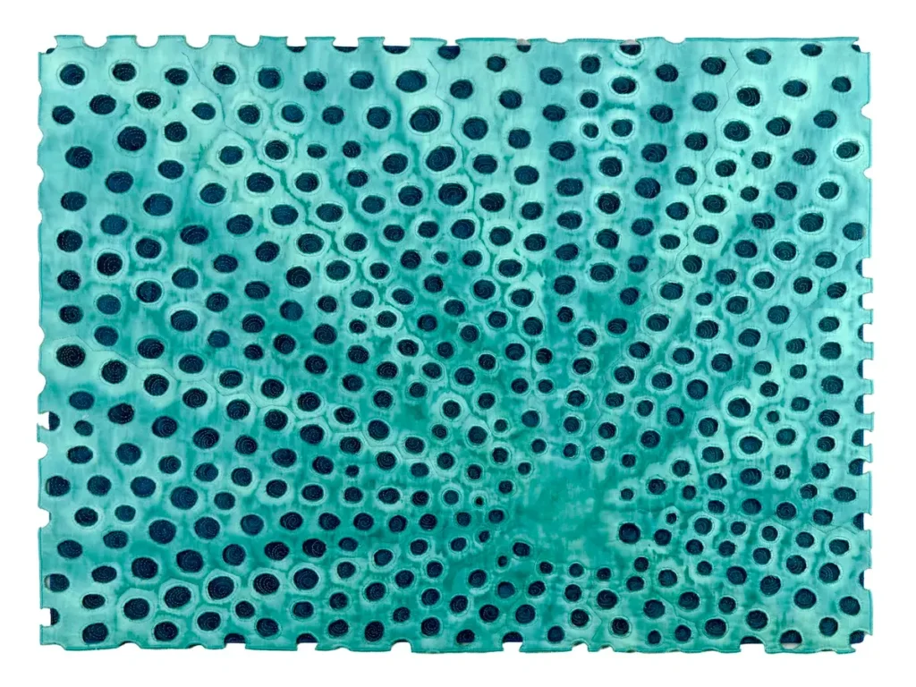 Diatom 2 fiber art by Carla Stehr