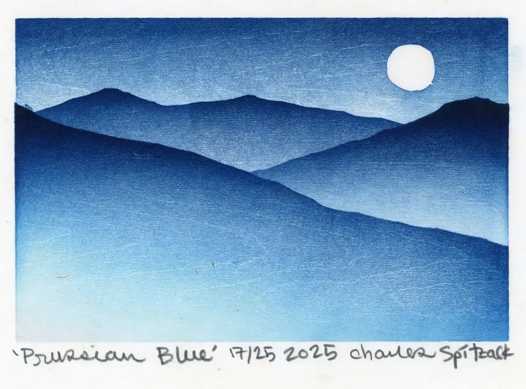 Prussian Blue print by Charles Spitzack