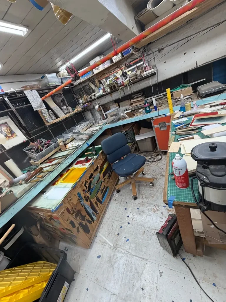 full view of Charles Spitzack workspace