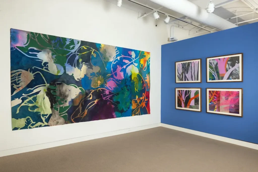 Another view of Gather solo show by Colleen McCubbin Stepanic