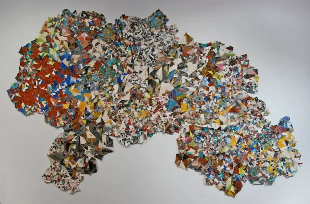 Crazy fiber art by Colleen McCubbin Stepanic