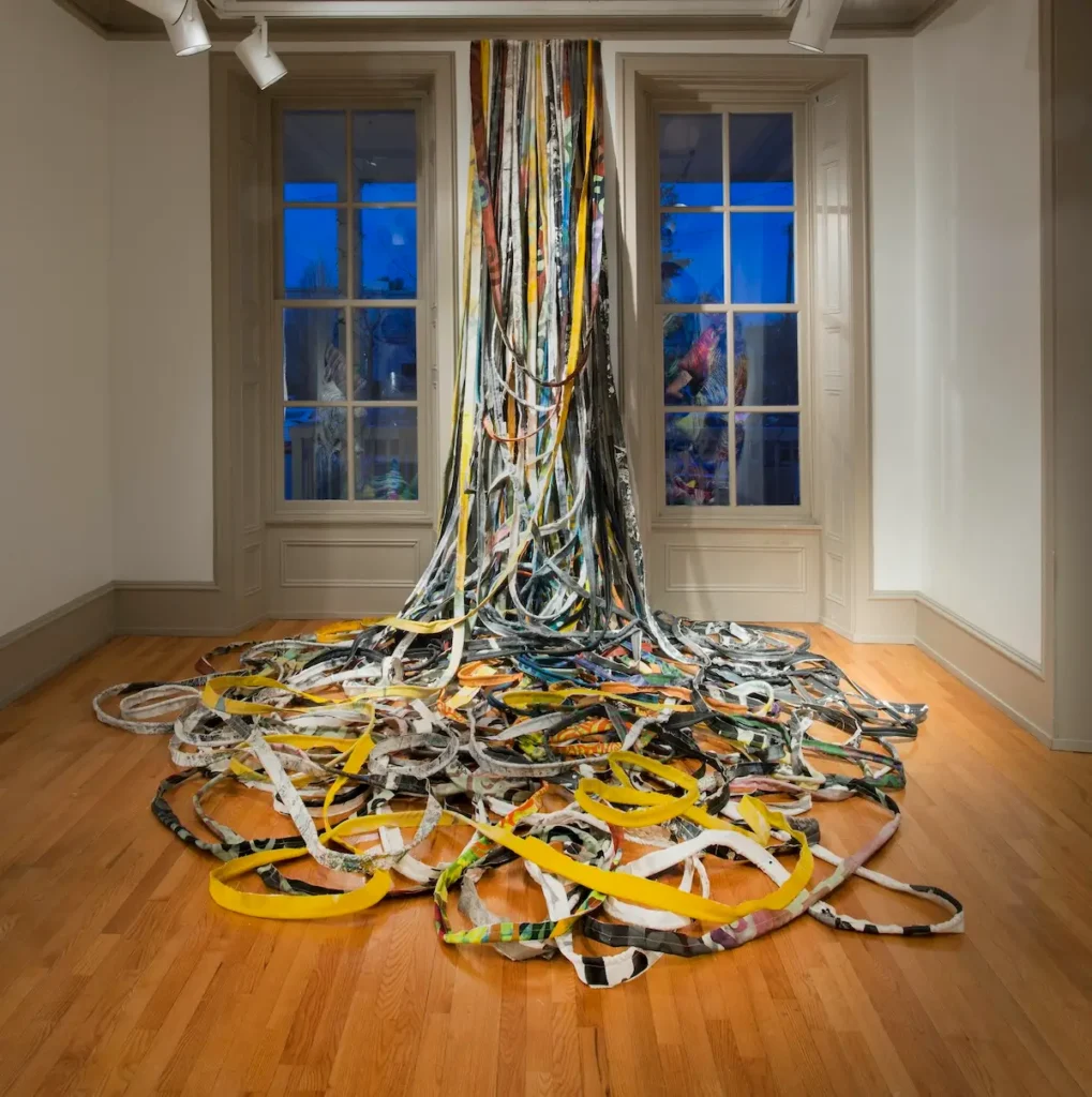 Fall fiber art by Colleen McCubbin Stepanic