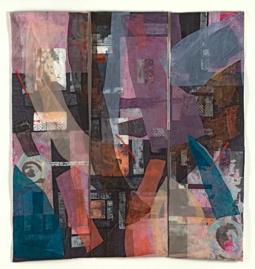 Transformation 11 fiber art by Dominie Nash