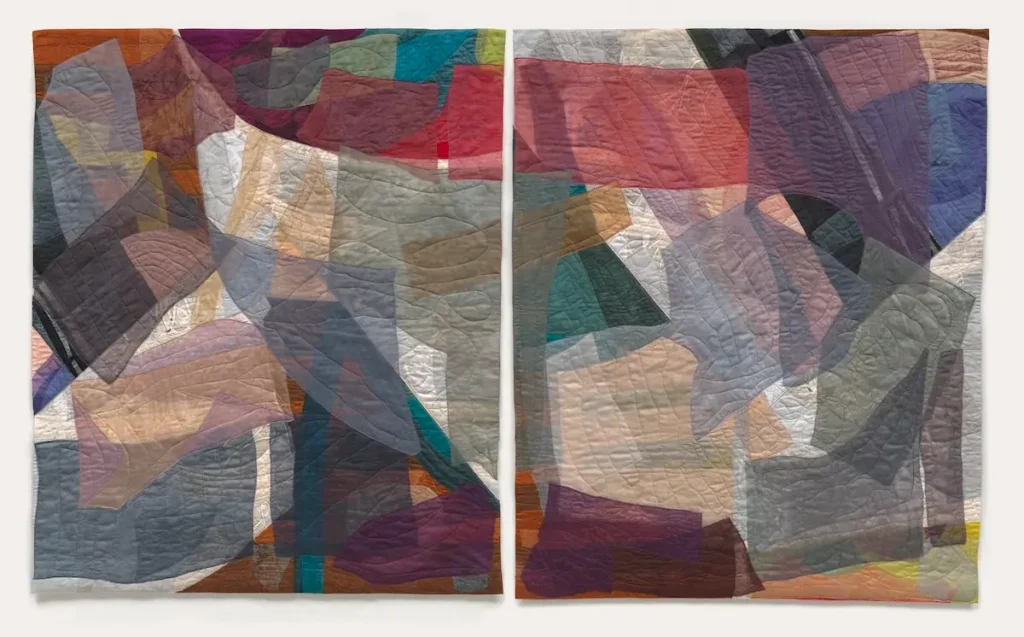 Transformation 3 fiber art by Dominie Nash