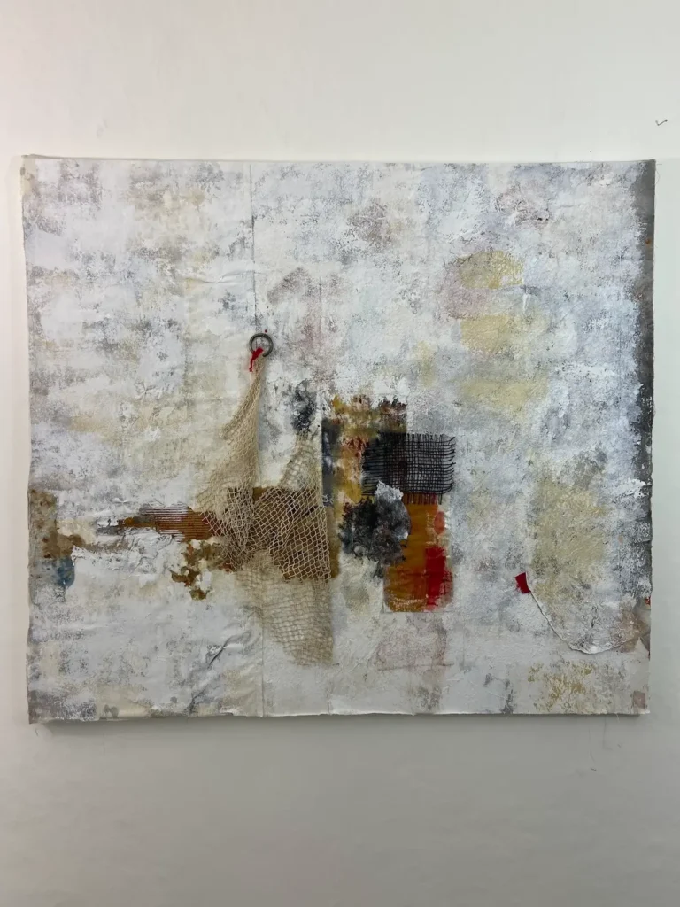 Breton Wall textile art by Fenella Davies