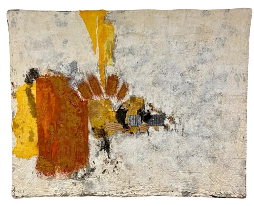 Bridge of Sighs textile art by Fenella Davies