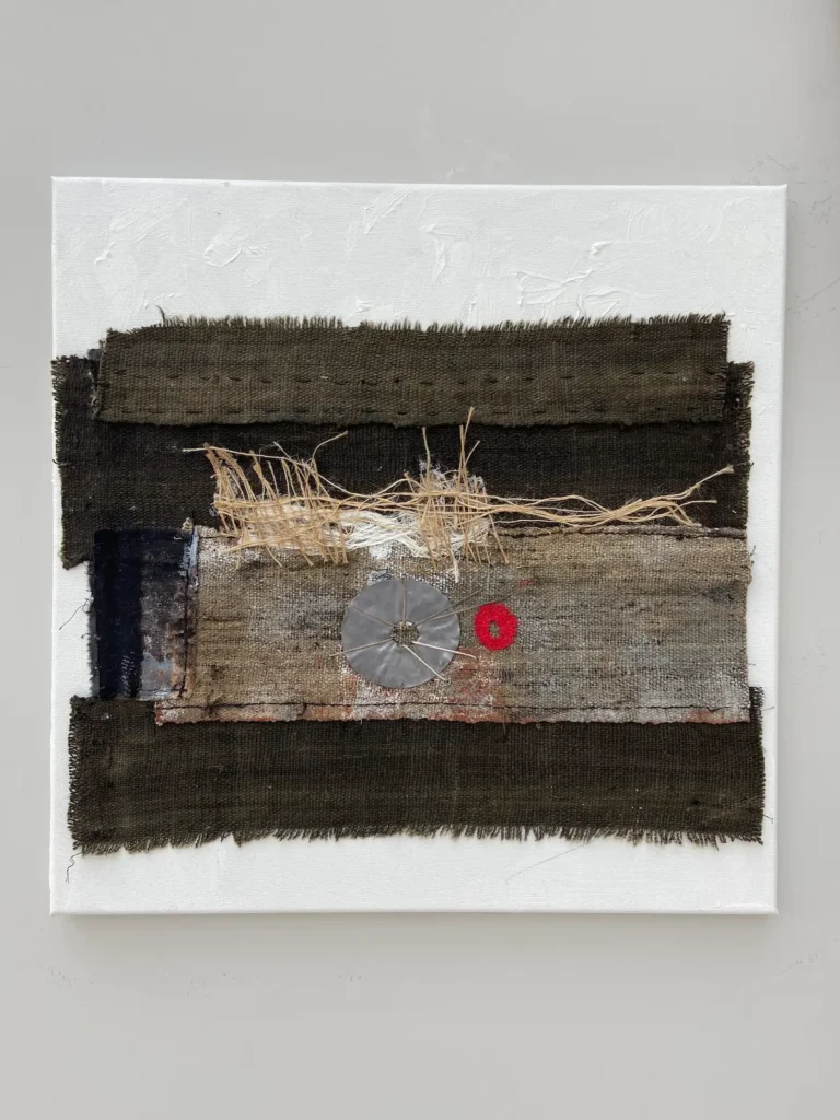 Copse textile art by Fenella Davies