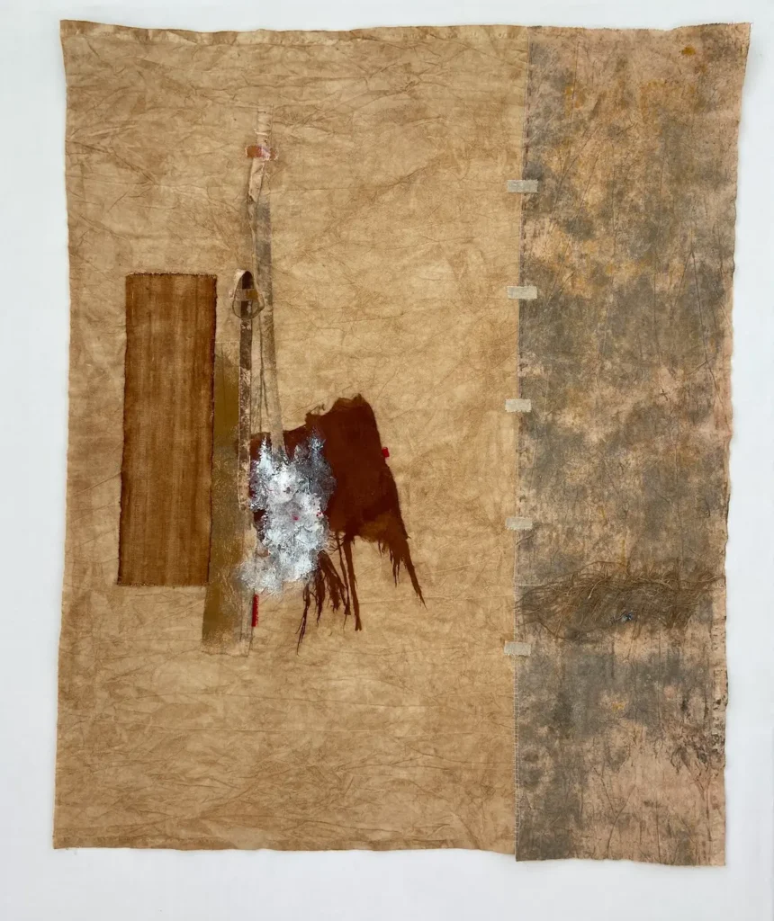 Taurus textile art by Fenella Davies