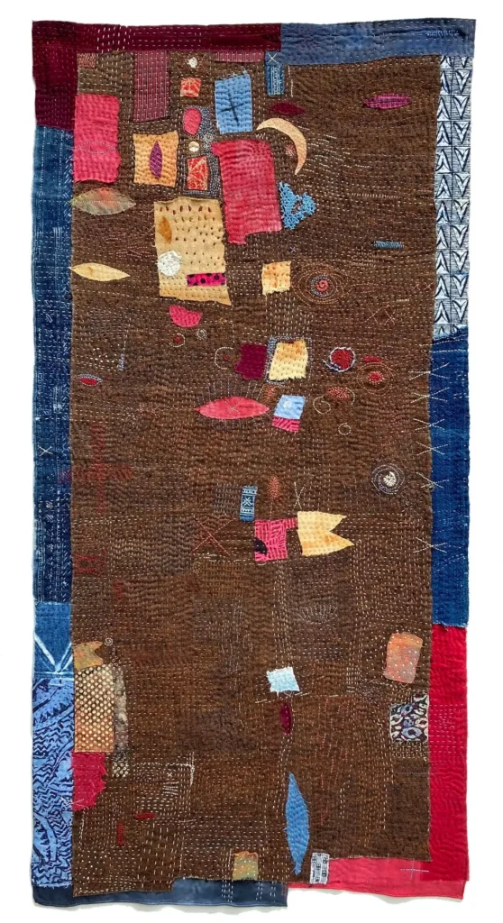Mind Map: Compartments fiber art by Helen Geglio