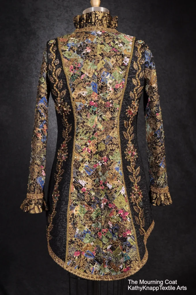 The Mourning Coat fiber art by Kathy Knapp