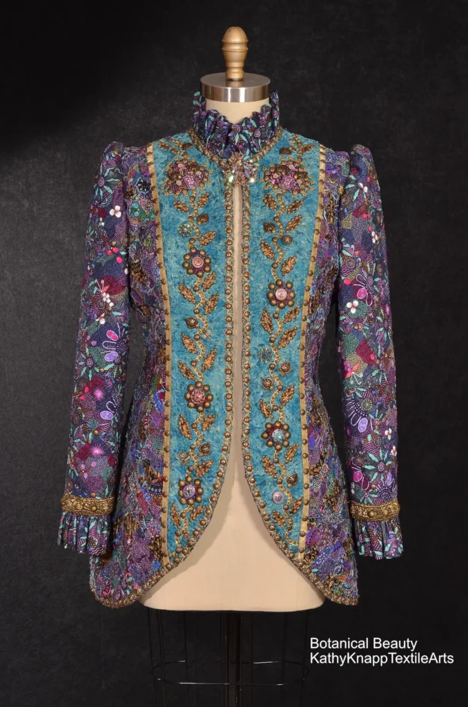 Botanical Beauty fiber art by Kathy Knapp