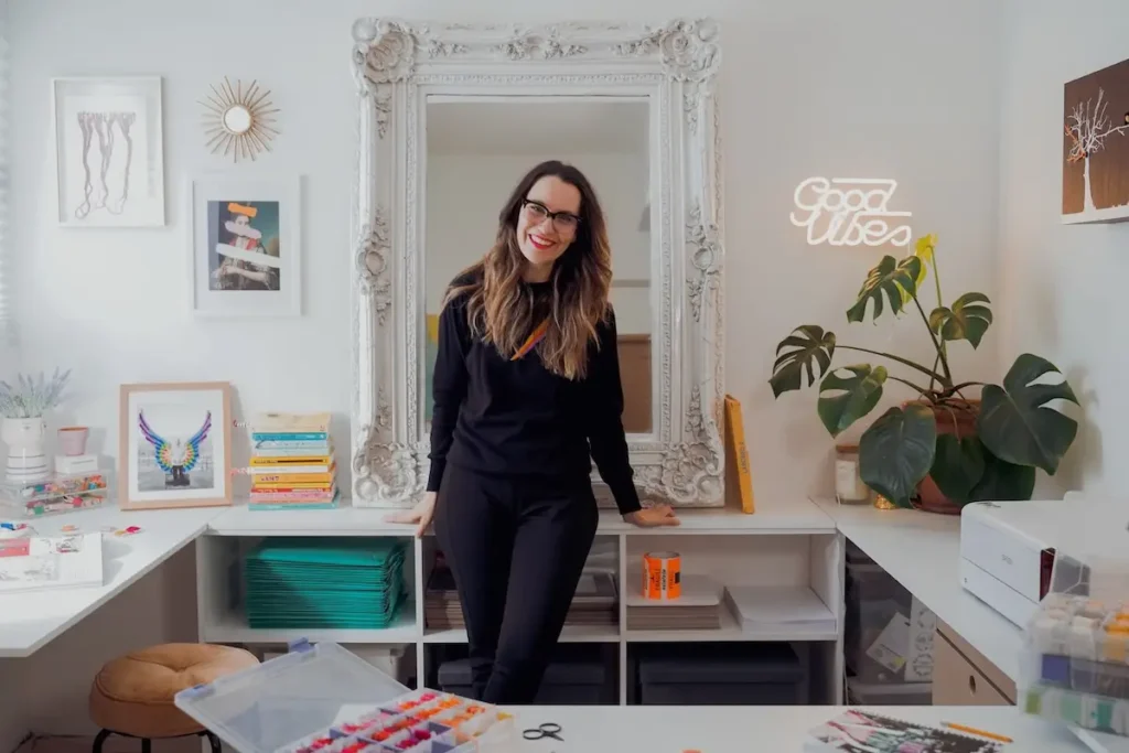 Katia Herrera in her studio 3