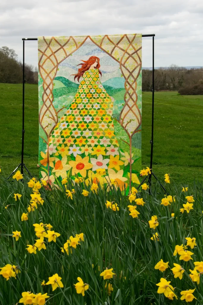 Brigid fiber art by Lena Pugachova