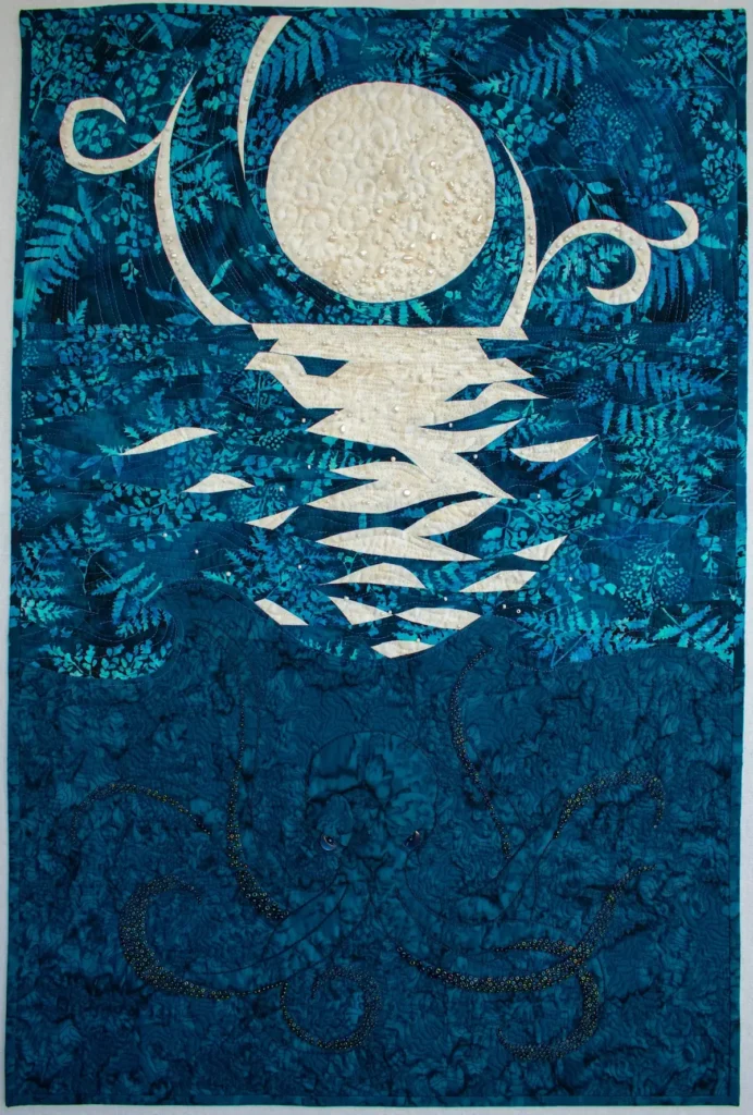 Moonlight fiber art by Lena Pugachova