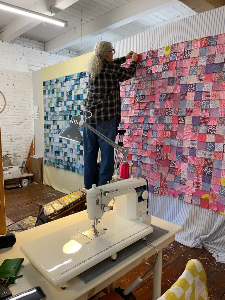 Michelle Freedman in her studio