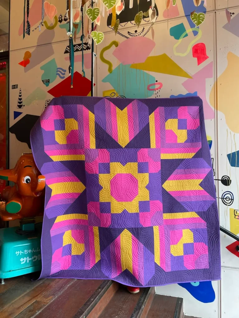 Groove Is In The Heart quilt by Michelle Freedman