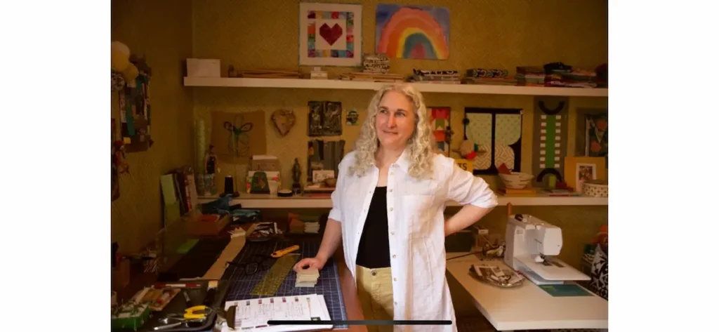 Michelle Freedman in her studio