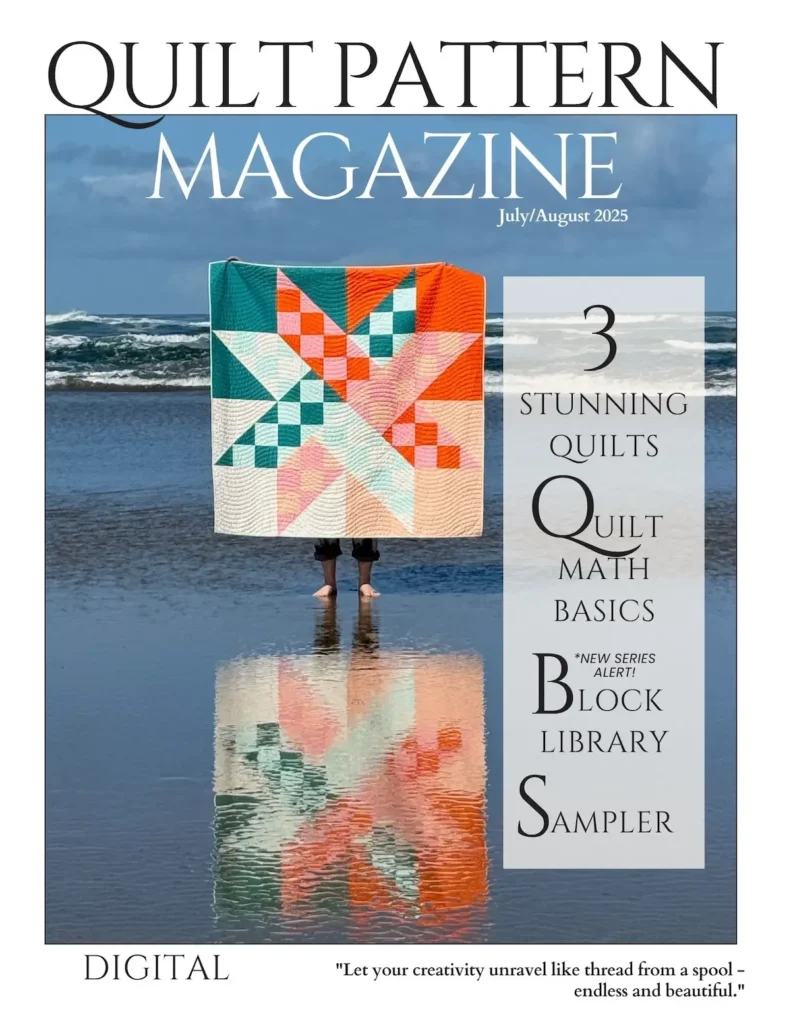 California Star by Michelle Freedman on the cover of Quilt Pattern magazine