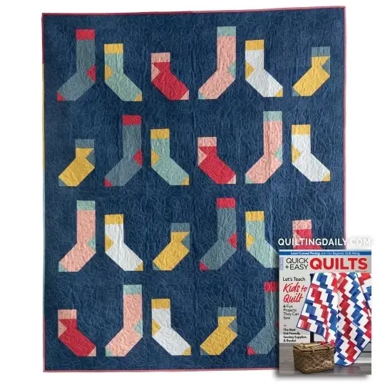 Solemates quilt by Michelle Freedman in quilting magazine