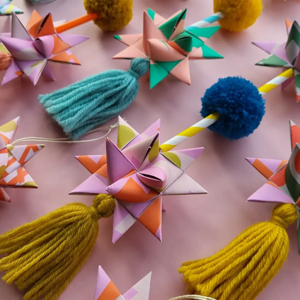 Pompom and tassel decorations by Miesje Chafer