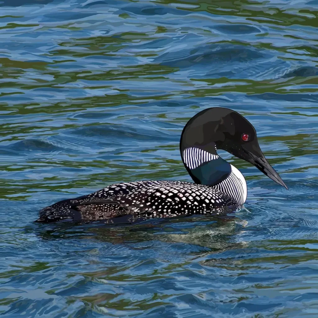State Birds: Loom painting by Nikki May