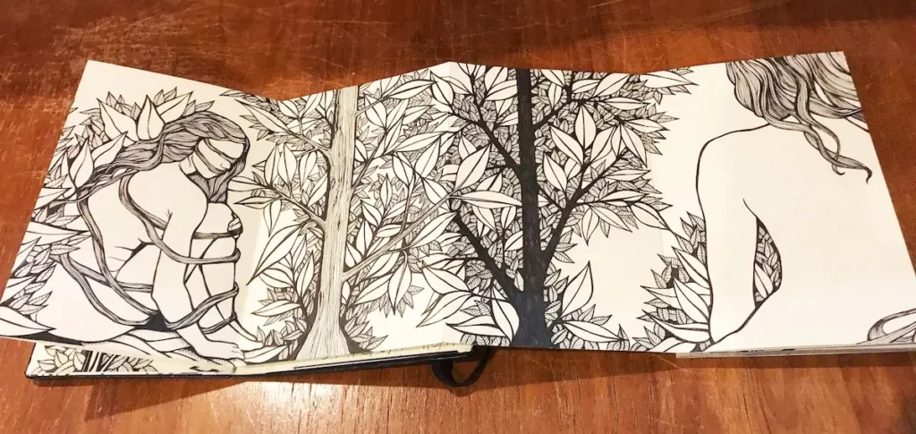 Accordion 3 drawing by Nikki May