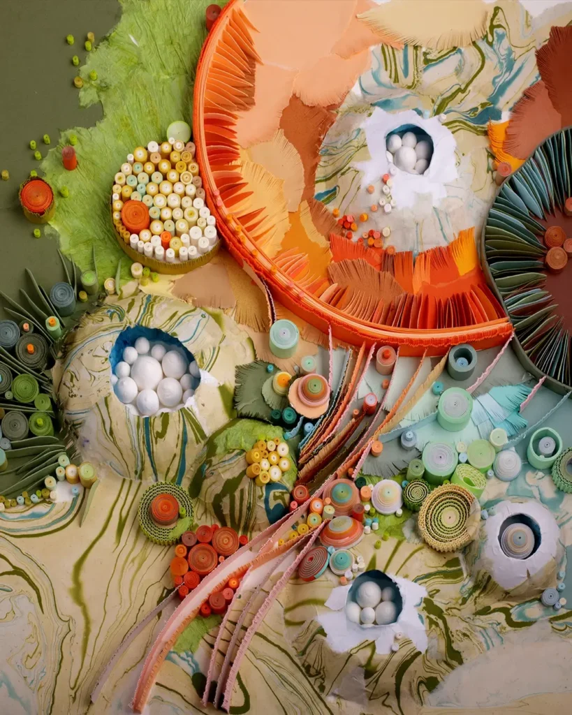 Organica paper art by Yulia Brodskaya