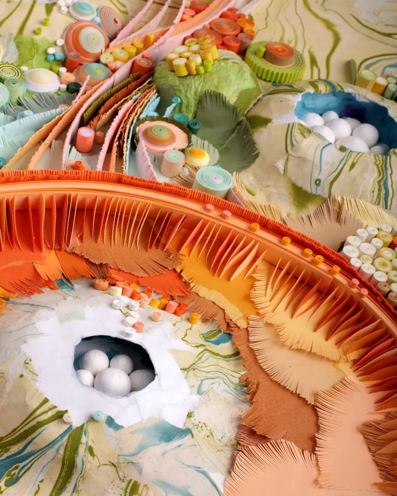 Organica, detail paper art by Yulia Brodskaya