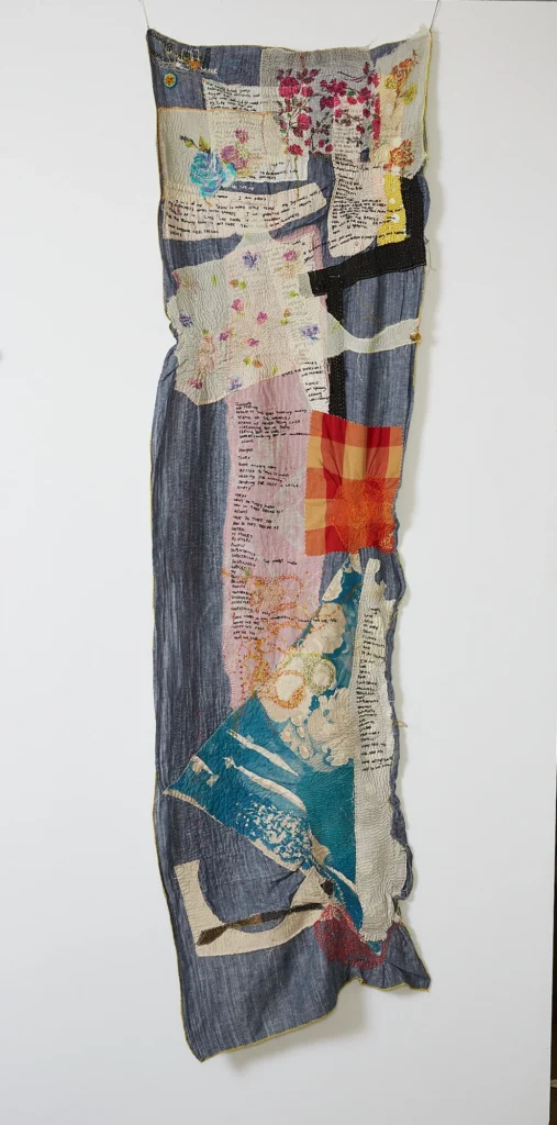 Woven wall hanging by Debby Weiss