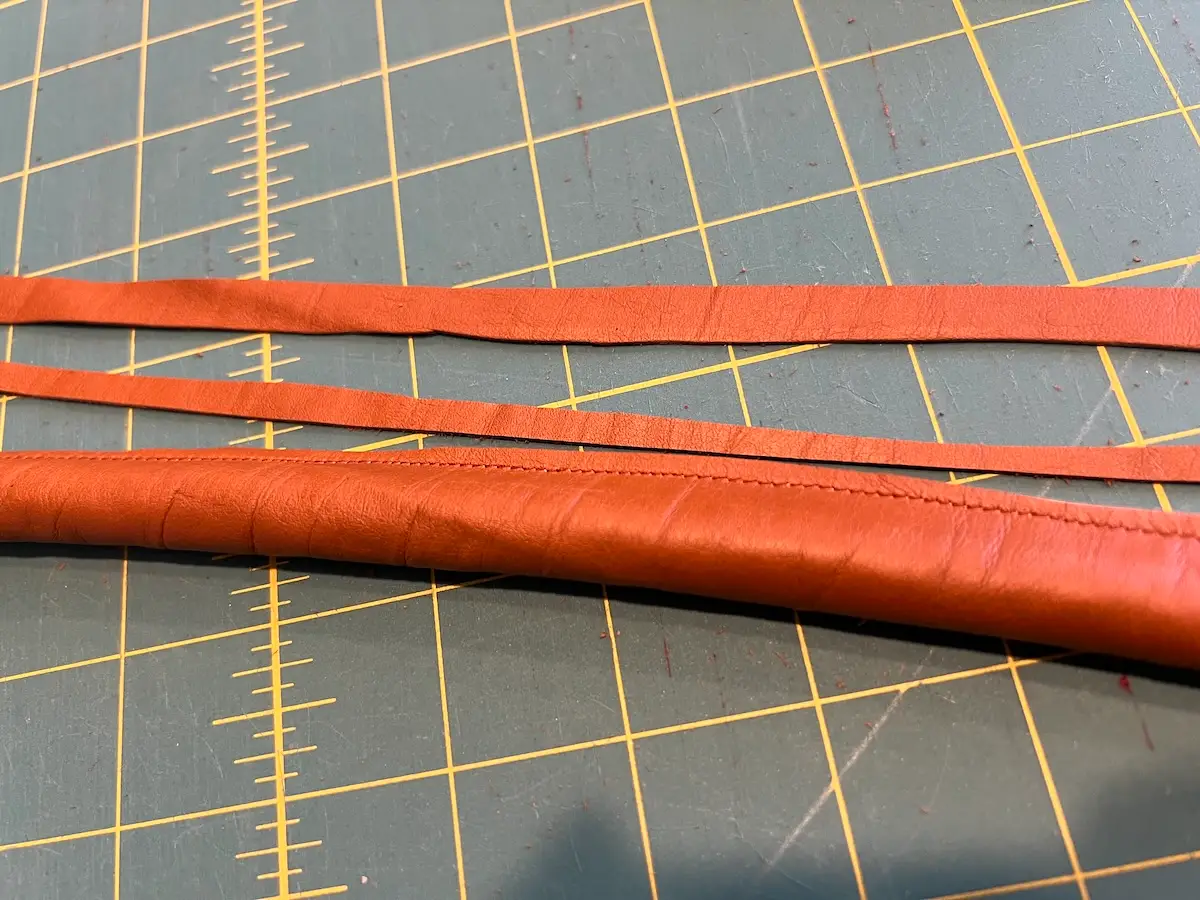 Patchwork tote leather handles trimmed