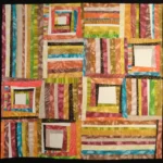 Opening or Closing fiber art by Polly Bech