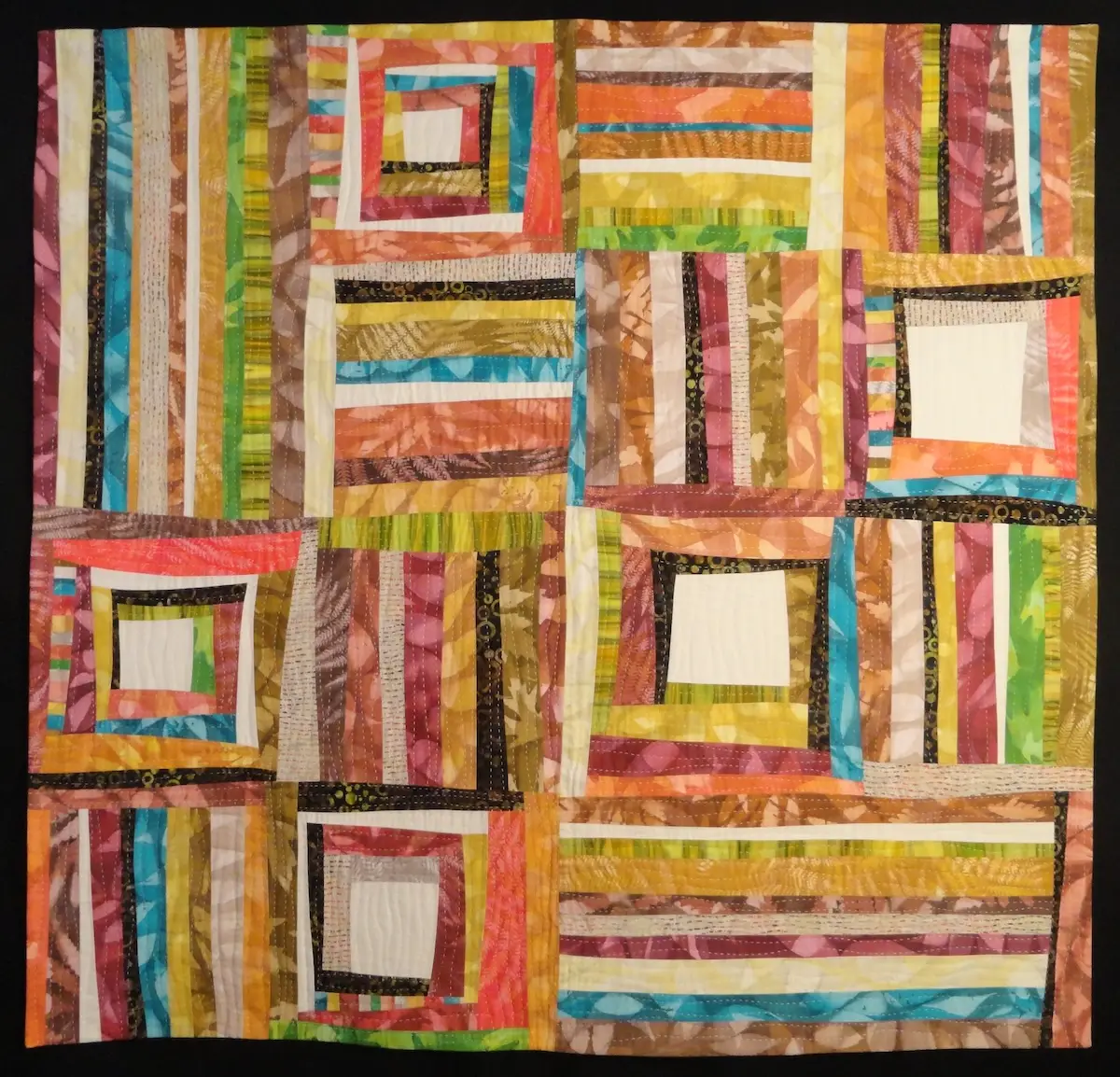 Opening or Closing fiber art by Polly Bech