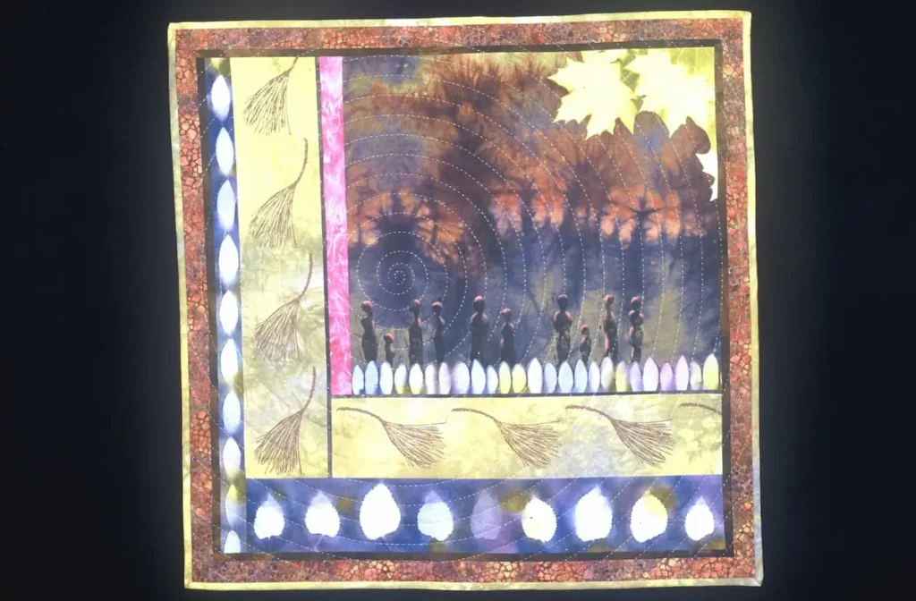 Witness II (part of a series), 2005, Polly Bech was just beginning to use solar prints and block printing in her work