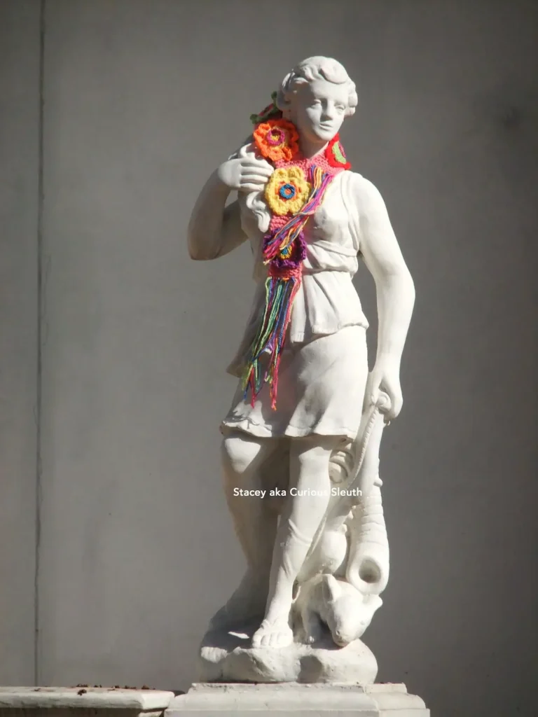 Statue Yarn Graffiti Scarf by Stacey