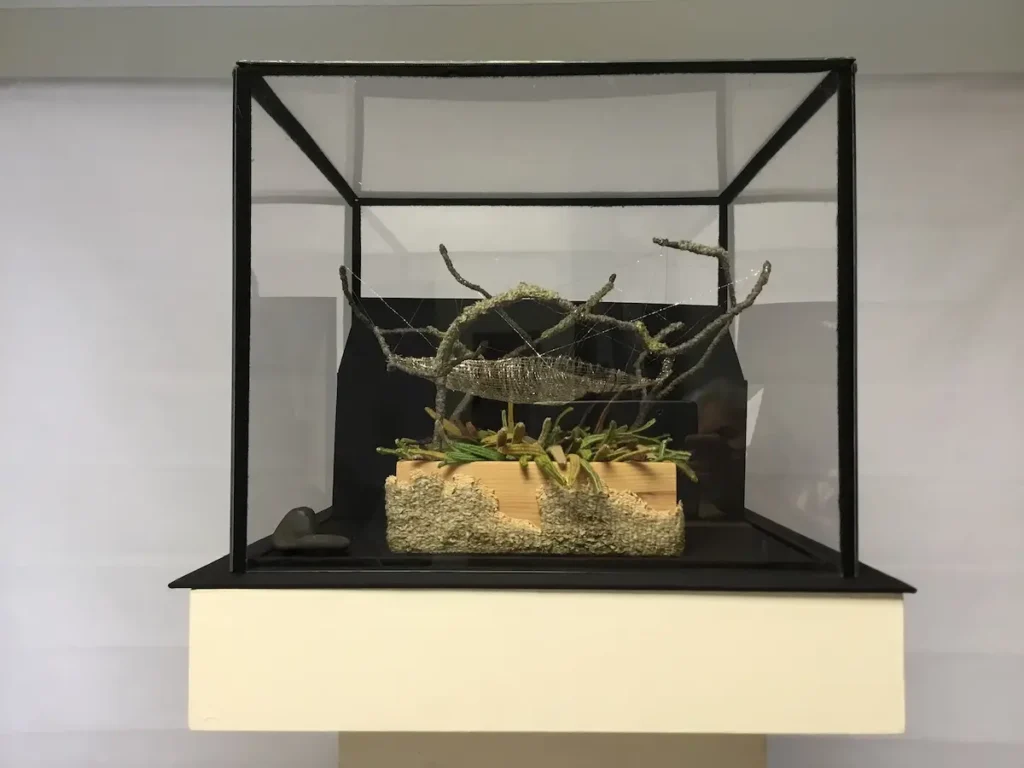 Wonder Series - Sheet Weaver Money Spider fiber art by Susan Martin Maffei