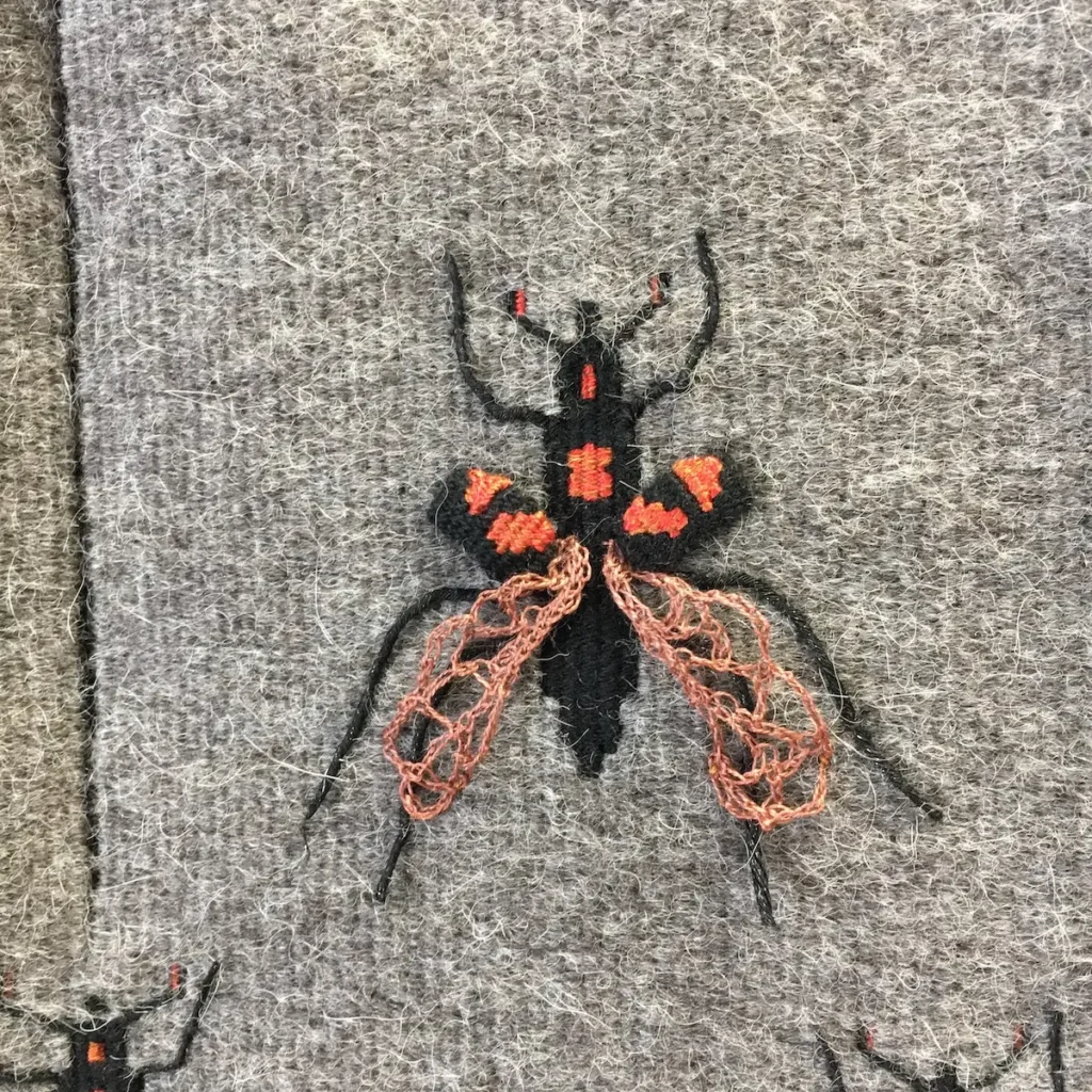 American Burying Beetle, detail 2 by Susan Martin Maffei