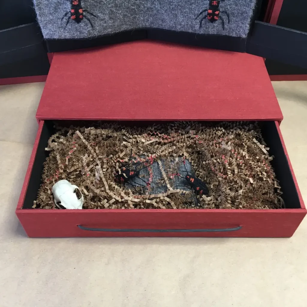 American Burying Beetle, detail 2 by Susan Martin Maffei