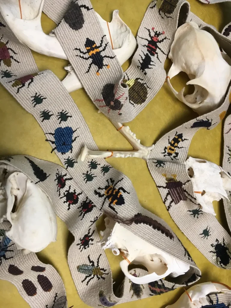 Carrion Beetles detail 1 by Susan Martin Maffei