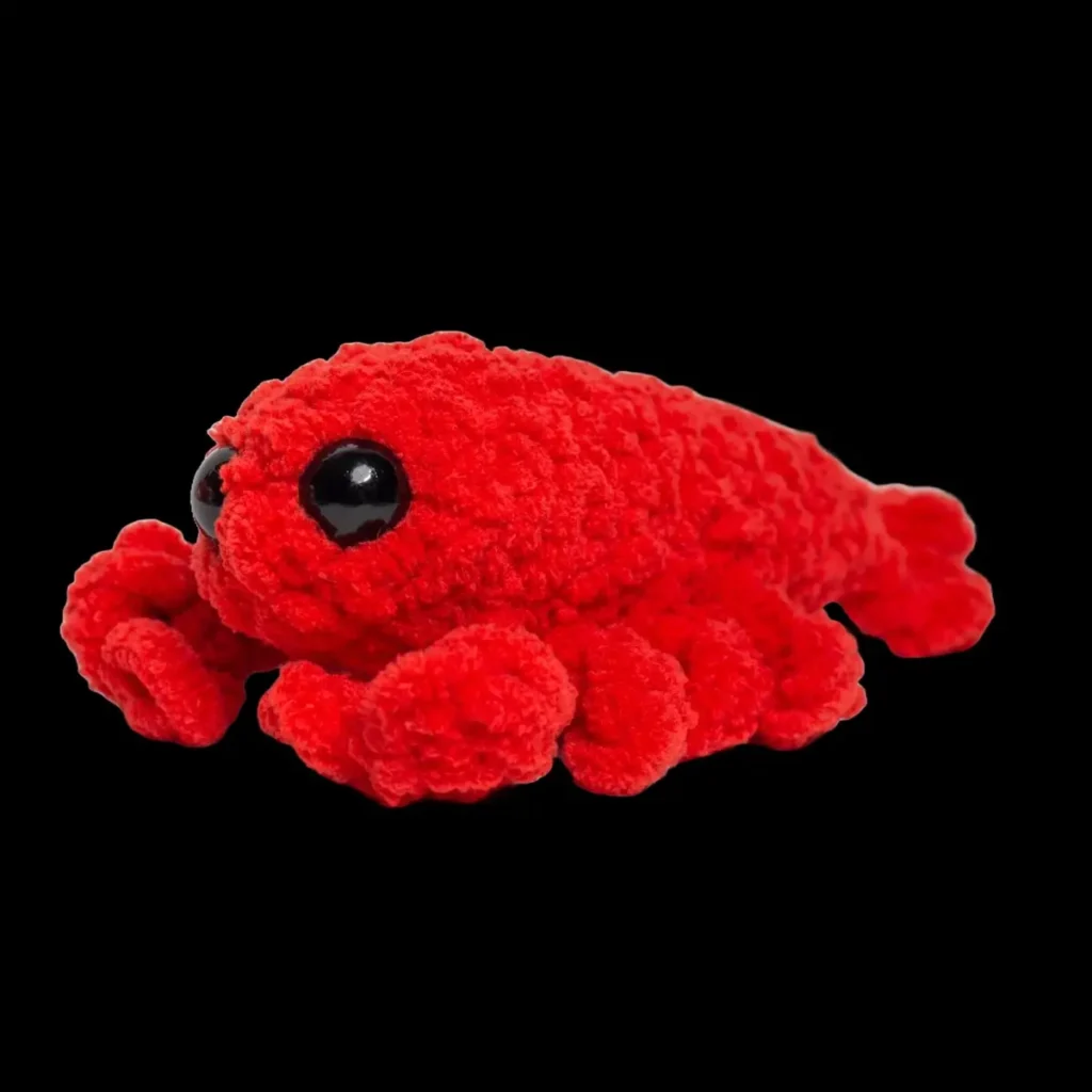 Crochet lobster by Avery Tronson