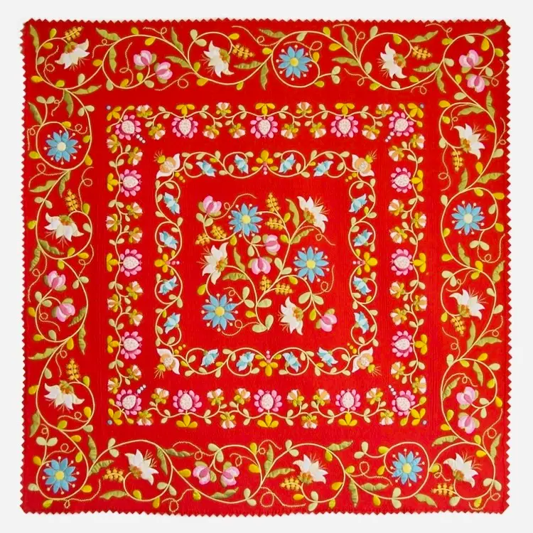 Indian Whimsy quilt by Deborah Kemball