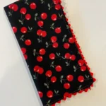 Finished rick rack edge napkin