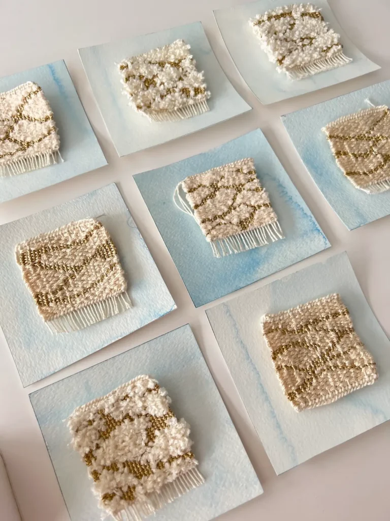 Golden Light Tiny Tapestries by Karen Fuller