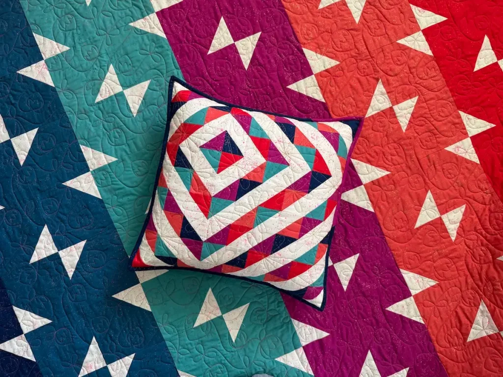 Hourglass quilt quilted by Lilo Whitener-Fey