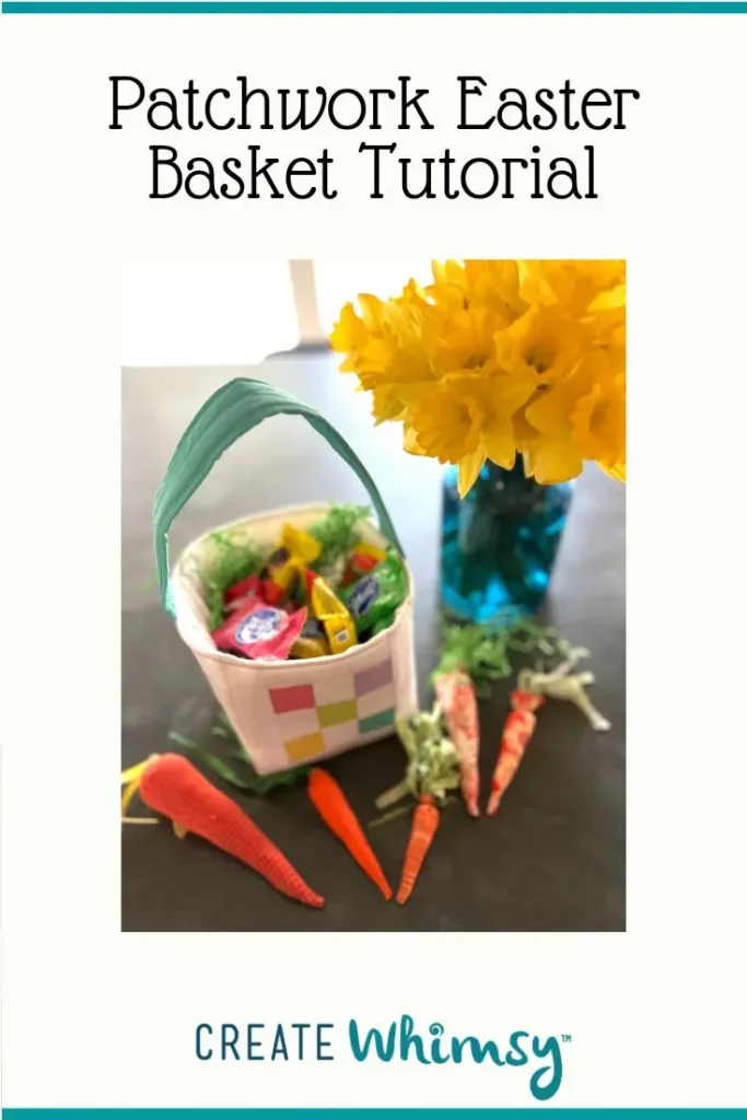 Patchwork Easter Basket Pinterest Image 3