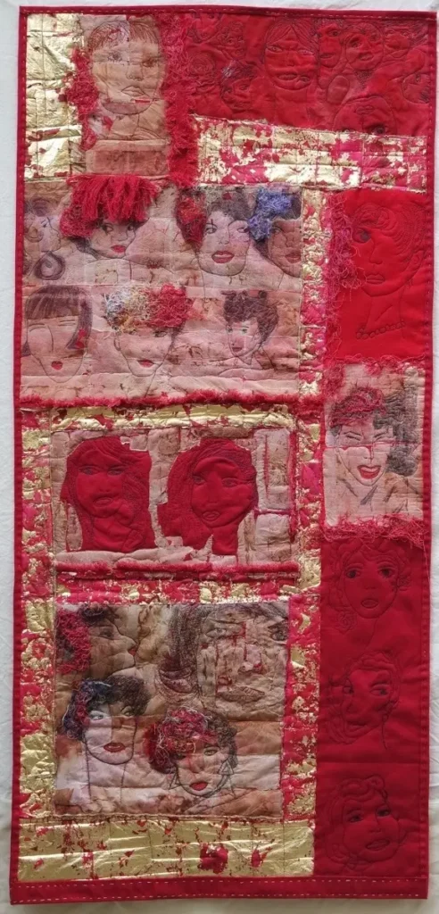 They Want Freedom fiber art by Tiziana Tateo