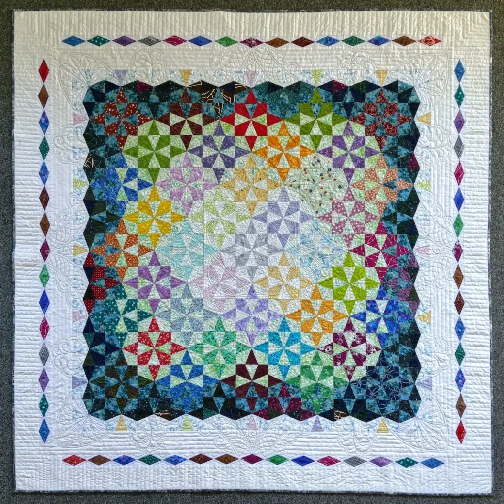 Kaleidoscope quilt by Tomomi McElwee
