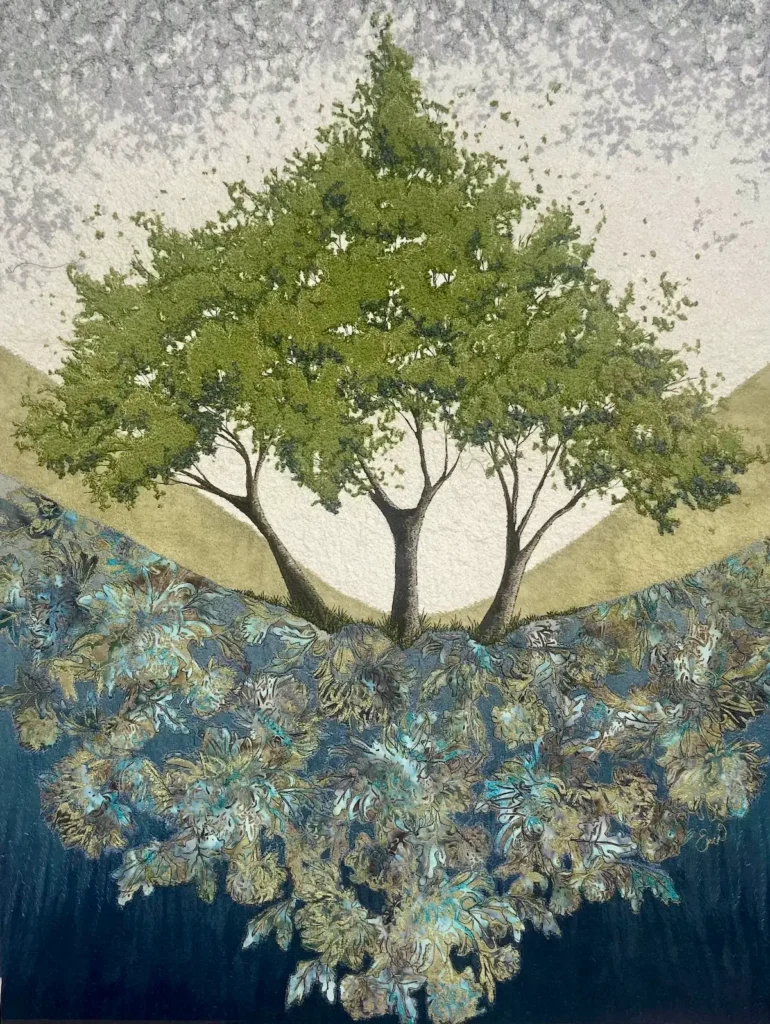 Majestic fiber art by Eileen McNulty