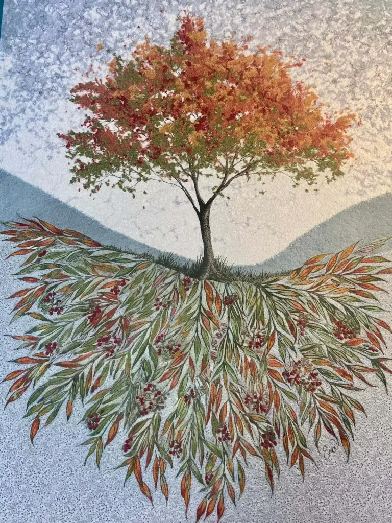 See how it Shines fiber art by Eileen McNulty