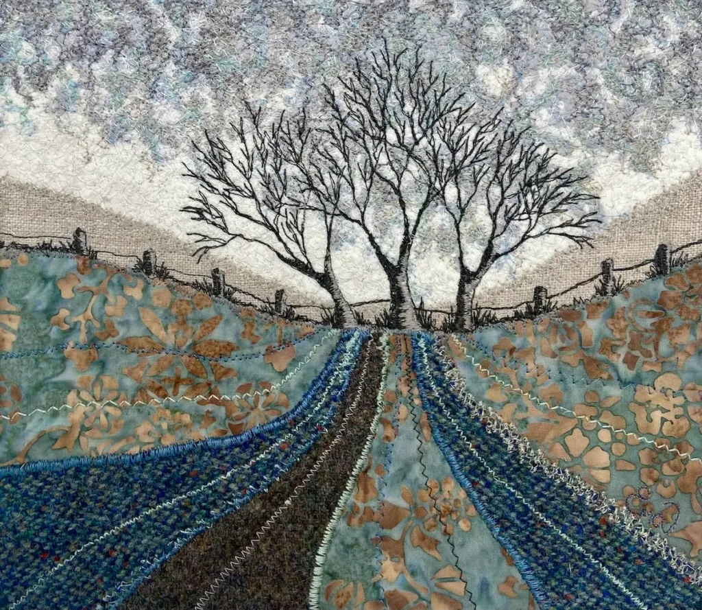 Ash 1 fiber art by Eileen McNulty