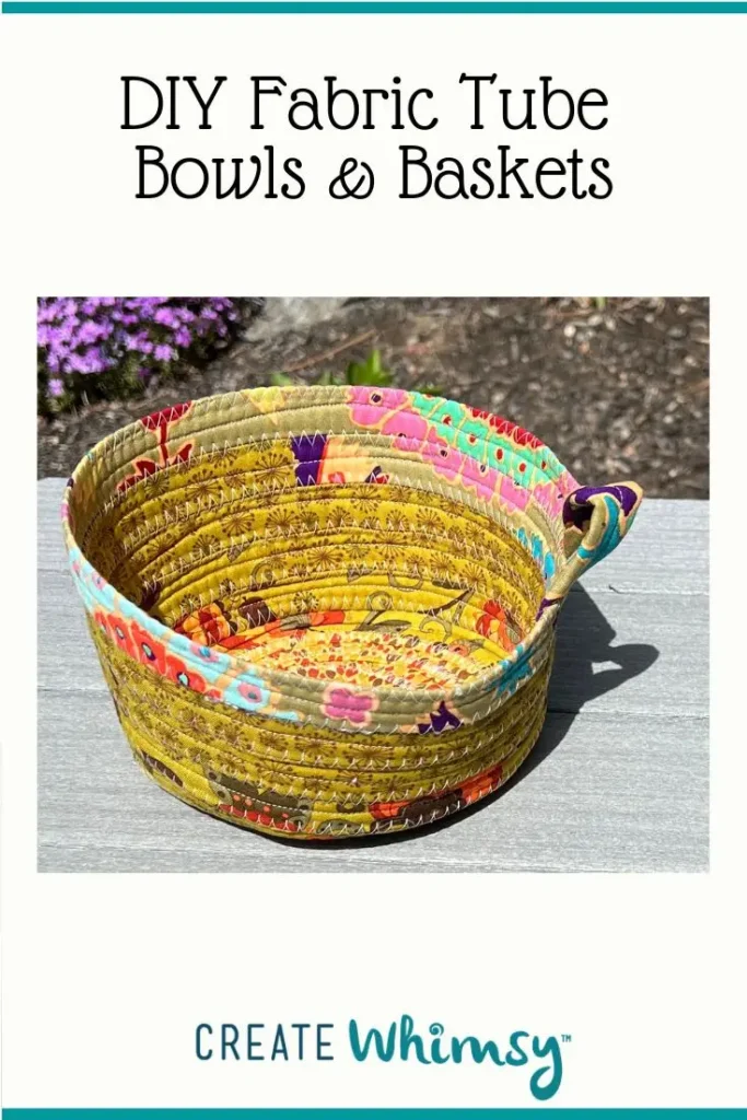 Fabric Tube Basket pinterest image 1